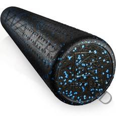 허타이거 EPP 폼롤러 90cm 필라테스 요가, Black speckled