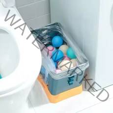 바이허브 휴지통은 대용량 가정용 거실 화장실 주방 침실 패션 아이디어 사무실 휴지통 확장, 블루 옐로우 "1 팩"