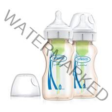 닥터브라운 와이드넥 옵션스 플러스 PESU 젖병 270ml x 2p, 1단계, 1세트, 화이트