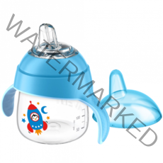 없음 AVENT 실리콘 스파우트 블루 컵 200ml