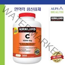 커클랜드 비타민 C 1000mg 로즈힙 감귤 500정 Kirkland Vitamin C 1000mg Rose Hips Citrus 500 Tablets EXP. 08/24, 1개