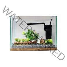 샘아쿠아 초보자용 엔틱 누드 울타리 풀세트 어항, 혼합색상