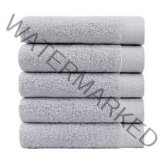 어메니티타올 프리미엄 40수 코마사 200g 고급 호텔 수건 세트, 5장, 라이트그레이