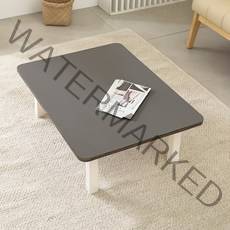 좌식 접이식 테이블 600 x 400 cm, 그레이 + 화이트(다리)