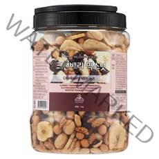 [넛츠팜] 크랜베리 믹스넛 1kg (원통), 상세 설명 참조, 1개