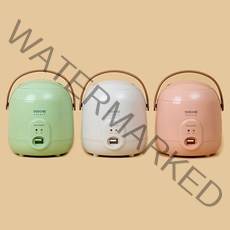 캠핑 미니 전기밥솥 200W 1-2인용 전기밥솥 밥통, 피치