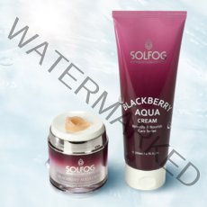 [수분충전 세트]블랙베리 아쿠아 물방울 수분크림 50ml+200ml, 1세트