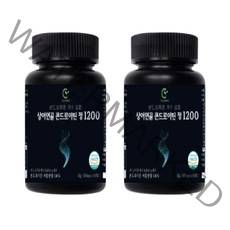 자연이야기 콘드로이친 가루 뭉친 상어연골 콘드로이틴 정 1200 600mg, 60정, 2통
