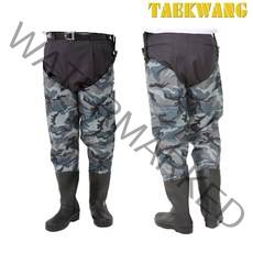 TK-B0901 옥스포드 수중장화 85cm 얼룩색 250~290mm 바지장화 해상작업 갯벌장화 수중장 물장화 태광