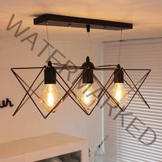 투플레이스 몰리 3등 팬던트조명