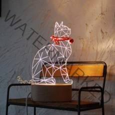 잇츠온 고양이 3D LED 인테리어 무드등, 앉아있는 고양이