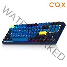 COX 엔데버 텐키리스 RGB PBT 완전방수 무접점 키보드 35g, 네이비
