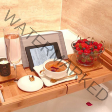 욕조 거치대 반신욕 원목 트레이 세라믹 1인용 2인 큰 가정용 소프트 반식욕 우드 욕조