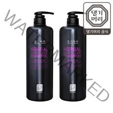 [댕기머리] 프로페셔널 허벌 헤어케어 샴푸 1000ml 2개, 없음