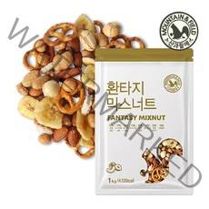 산과들에 [산과들에] 대용량 견과류 믹스너트 환타지믹스넛 1kg, 환타지믹스너트1kg지퍼