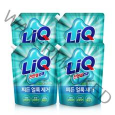 리큐 진한겔 알카파워 액상세제 드럼용 리필, 2.1L, 4개