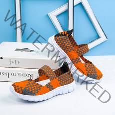 여성 로퍼 캐주얼 신발 가을 편안한 스니커즈 짠 통기성 플랫 신발 여성 샌들에 여름 야외 슬립 캐주얼샌들