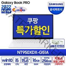 삼성전자 갤럭시북 프로 지포스그래픽탑재 초경량 노트북, 미스틱 실버, 코어i5 11세대, 256GB, 16GB, WIN10 Home, NT950XDX-G51A
