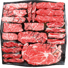 청정 땅끝 해남 거성축산 한우 암소 1등급 이상 1kg 소고기 구이용 (등심 채끝 부채살) 모듬 세트, 등심, 500g