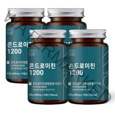 자연바름 콘드로이친 1200 상어 연골 칼슘 분말 가루 정, 70정 x 4개