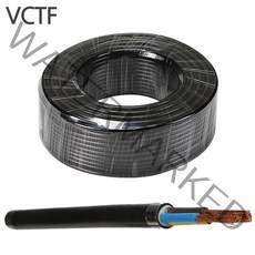 국산 VCTF 전선 블랙 2.5SQ 2C 3C 4C 50m 1롤, 2C (50M)