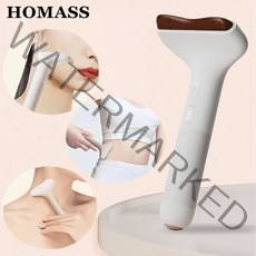 HOMASS 스톤 괄사 마사지기 전동떠밀다 전신 마사지 얼굴 미용 속살 괄사, 1개, Redstone