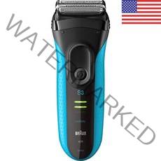 브라운 Electric 시리즈 3 Razor with Precision Trimmer 충전식 습식 건식 남성용 호일 면도기 블루 블랙 4피스