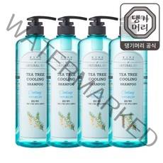 [댕기머리] 내추럴온 티트리 쿨샴푸 1000ml 4개, 옵션선택