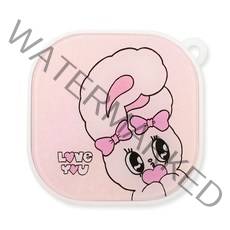 에스더버니 핑크샤인 갤럭시버즈 라이브/프로 하드 케이스, 하트꼬옥버니