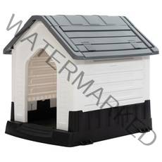 야외 개집 대형 애견 견집 실외 하우스 진돗개 견사 텐트 동굴집 플라스틱 큰 개 침대 케이지 애완 동물 방 집 개 케이지, 83.8 69 76cm