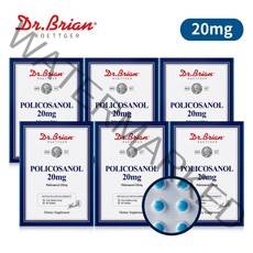 [6통] 닥터브라이언 사탕수수 폴리코사놀 20mg 90타블렛/ 콜레스테롤/HDL/LDL, 6통