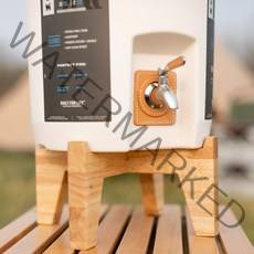 워터저그 7.5L 캠핑용품 아이스 물통, 나무 받침대(통 미포함)