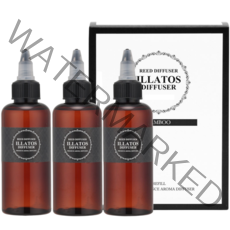 일라토스 1+1+1 300ml 고농축 차량용 리필 디퓨저, 블랙 체리 향