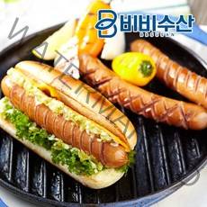 비비수산 17cm의 긴 길이로 그릴이나 바베큐용으로 안성맞춤 도이치 부어스트 후랑크소시지, 1팩