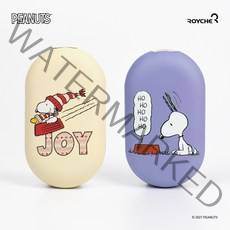 로이체 디즈니 스누피 USB충전식 휴대용손난로 보조배터리 4300mAh, 스누피(바이올렛)