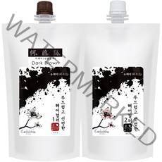 자연바람 하수오 수레미 염색약 500ml 저자극염색 오징어먹물, 자연갈색