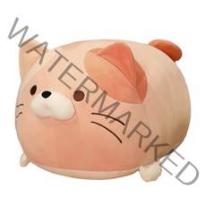 네이처타임즈 동글동글 고양이 인형, 핑크, 35cm