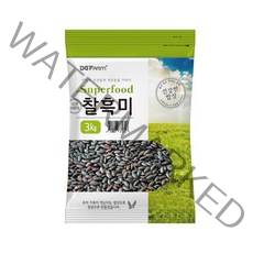 건강한밥상 국산 찰흑미, 3kg, 1개