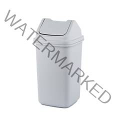 바이굿즈 정사각 종량제 휴지통 30L, 회색, 1개