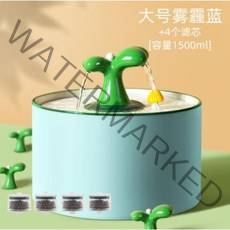 고양이 정수기 펫 급수기 강아지 저소음 자동 음수대 분수대, 핑크 스몰 1000ML [총 4개 필터]