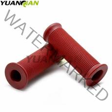 7/8 "22mm 오토바이 핸드 그립 핸들 고무 바 젤 레트로 자전거 빈티지 콜라 병 x 2pcs, 02 Red