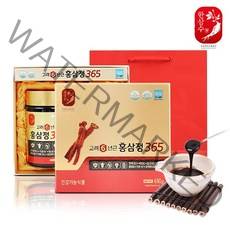 6년근 고려홍삼정365 240g 2병 세트포장 쇼핑백 증정