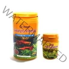 타비아 관상어사료 구피밀 120ml + 알테미아 50ml, 1세트