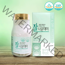 잘나온데이 알로에전잎 알로에정 배변활동에 도움을 줄 수 있음 600mg 60정, 1병