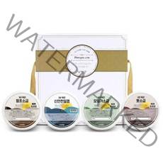 단심답례품 3년 묵은 함초소금 + 천일염 + 모링가소금 + 톳소금 선물세트, 1세트