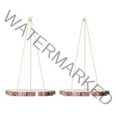 행잉 우드 받침 랙 2p, B