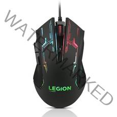 Lenovo Legion M200 RGB 게이밍 마우스 5버튼 디자인 최대 2400 DPI 4단계 DPI 스위치 7색 순환 백라이트 브레이드 케이블 플레이에 편안함 쉬, M200 Black