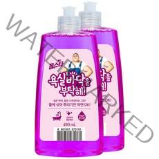 홈스타 욕실바닥을 부탁해 세정제 새콤달콤 핑크향, 490ml, 2개