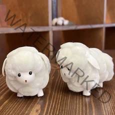 [바보사랑] 몽글몽글 양인형 리얼양 모 미니 장식소품