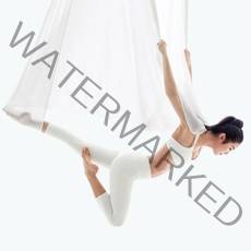 플라잉요가해먹 홈트 가정용플라잉요가 업소용 요가용품 기구 5*2.8m 세트 설치, 스카이블루